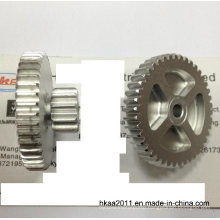 Small Aluminum Double Spur Gear for Motorcycle Motor